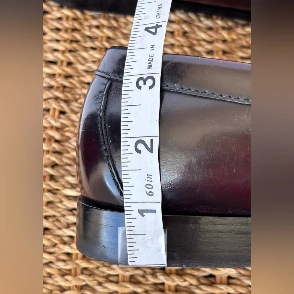 Cole Haan Men’s Pinch Tassel Loafers Hand Sewn Moc-Toe‎ Mahogany Size 12E